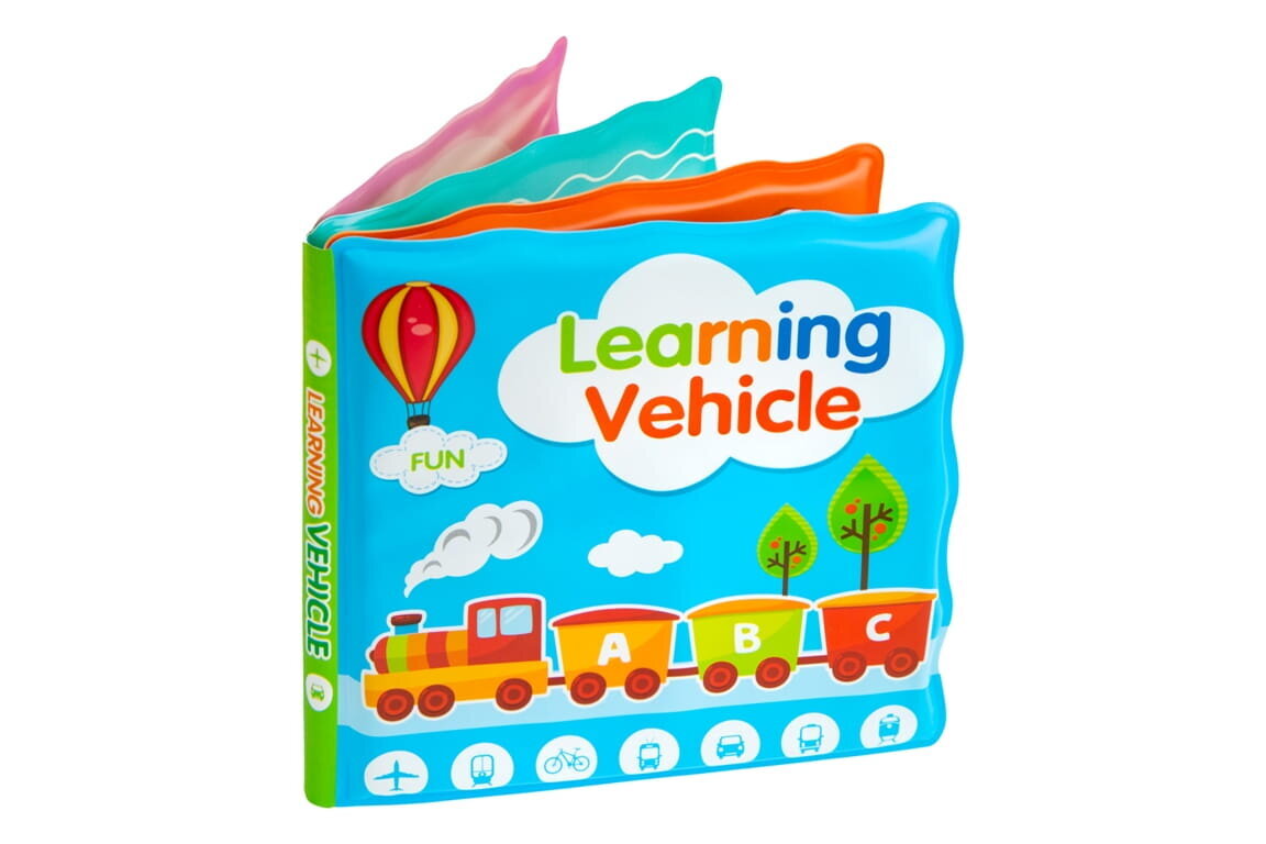 Bocioland minkšta ugdomoji knygutė cipsianti, lokomotyvas ABC, BL012 kaina ir informacija | Žaislai kūdikiams | pigu.lt
