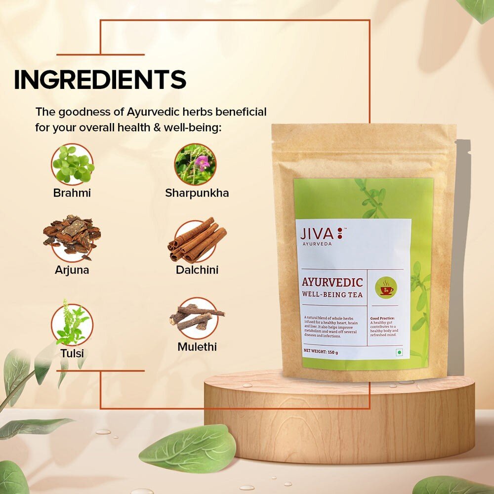 Ajurvedinė arbata Well-Being, Jiva Ayurveda, 150g kaina ir informacija | Arbata | pigu.lt