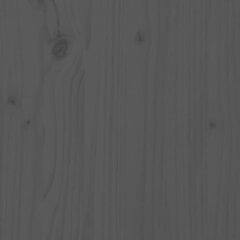 vidaXL Lovos rėmas, pilkos spalvos, 90x200cm, medienos masyvas kaina ir informacija | Lovos | pigu.lt