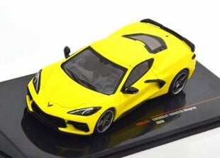 Chevrolet Corvette C8 Stingray 2020 Yellow MOC315 IXO 1:43 kaina ir informacija | Kolekciniai modeliukai | pigu.lt