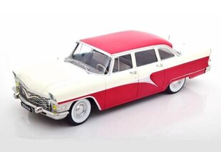 GAZ 13 Chaika 1959 Red / White 1800251 1:18 TRIPLE 9 kaina ir informacija | Kolekciniai modeliukai | pigu.lt