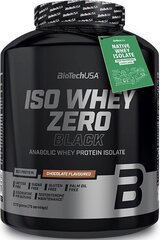 Baltyminis gėrimas Biotech USA Iso Whey Zero black, braškių skonio, 2270 g kaina ir informacija | Baltymai | pigu.lt