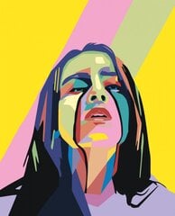 Tapyba pagal skaičius Billie Eilish 40x50 G PA222 kaina ir informacija | Tapyba pagal skaičius | pigu.lt