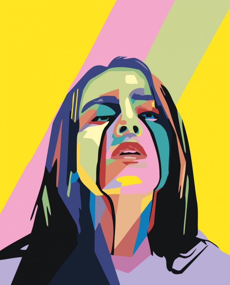 Tapyba pagal skaičius Billie Eilish 40x50 G PA222 цена и информация | Tapyba pagal skaičius | pigu.lt