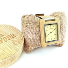 Vyriškas medinis laikrodis OldWood, Šviesios medienos spalvos цена и информация | Мужские часы | pigu.lt