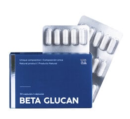 Woom Beta Glucan maisto papildas stiprinantis imuninę sistemą, 30 kapsulių kaina ir informacija | Kiti papildai ir preparatai | pigu.lt