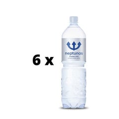 Natūralus mineralinis vanduo Neptūnas Unique, gazuotas, 1,5l x 6 vnt. kaina ir informacija | Vanduo | pigu.lt