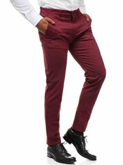 Vyriškos kelnės, raudonos spalvos цена и информация | Мужские брюки FINIS | pigu.lt