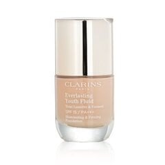 Makiažo pagrindas Clarins Everlasting Youth Fluid Foundation SPF15, 30 ml, 108.5 Cashew kaina ir informacija | Makiažo pagrindai, pudros | pigu.lt