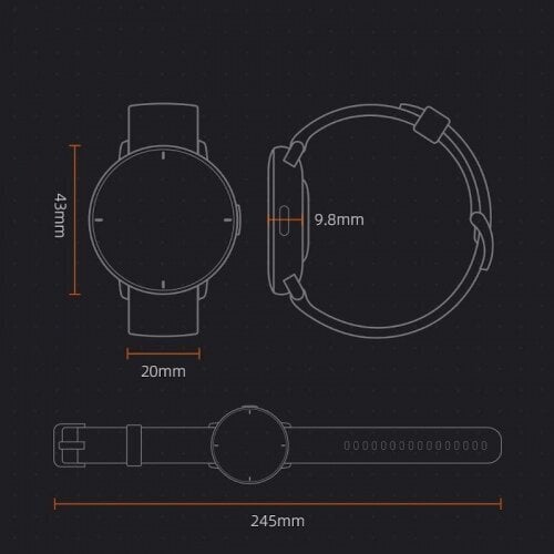 Xiaomi MiBro Lite Smartwatch, juodas kaina ir informacija | Išmanieji laikrodžiai (smartwatch) | pigu.lt