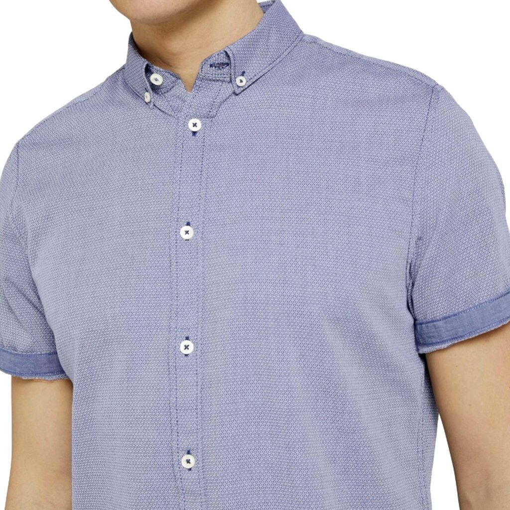 Vyriški marškiniai Tom Tailor, mėlynos spalvos kaina ir informacija | Vyriški marškiniai | pigu.lt