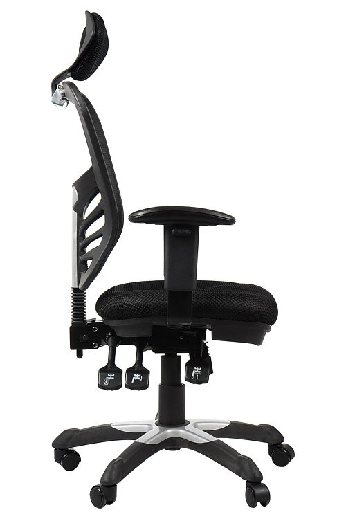 Biuro kėdė HG-0001H, juoda цена и информация | Biuro kėdės | pigu.lt