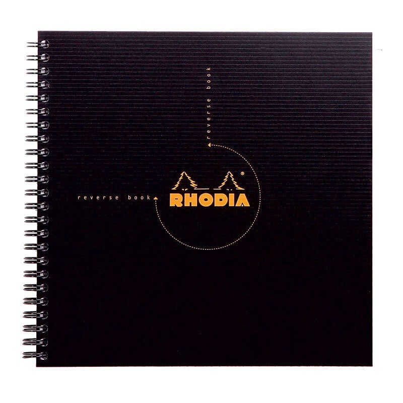 Užrašų knygelė Rhodia Reverse Book, A5, 80L., Langeliai kaina ir informacija | Sąsiuviniai ir popieriaus prekės | pigu.lt