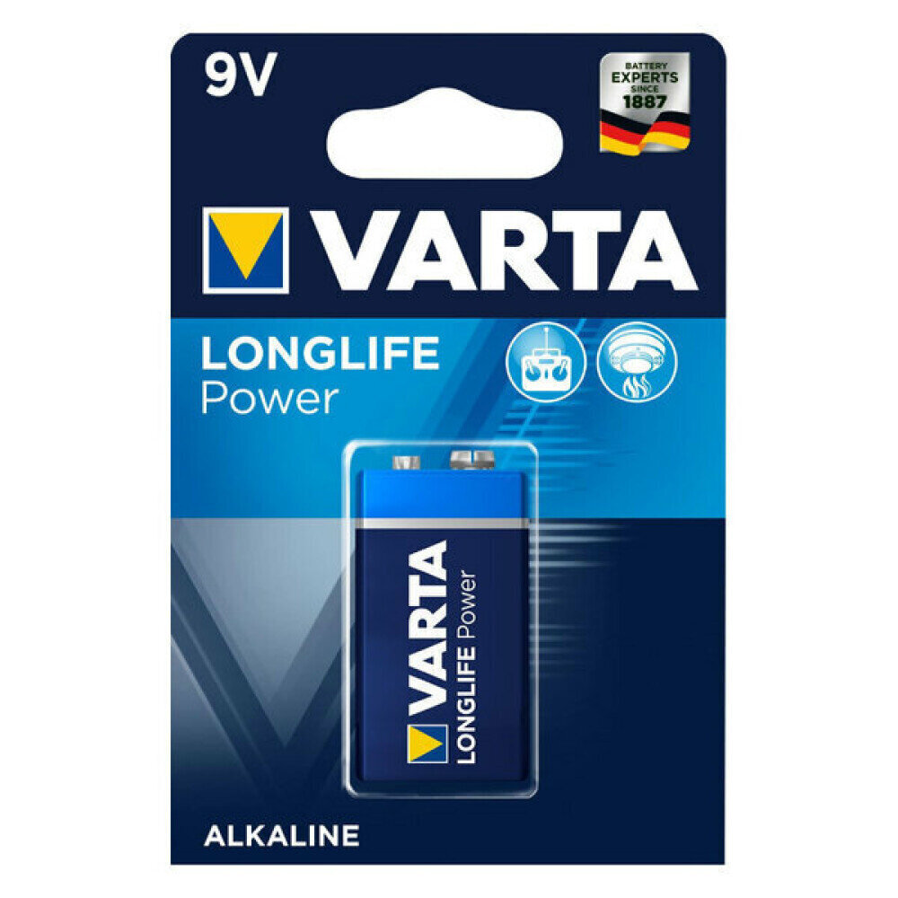 Varta Longlive Power 9V elementas, 1 vnt. kaina ir informacija | Elementai | pigu.lt