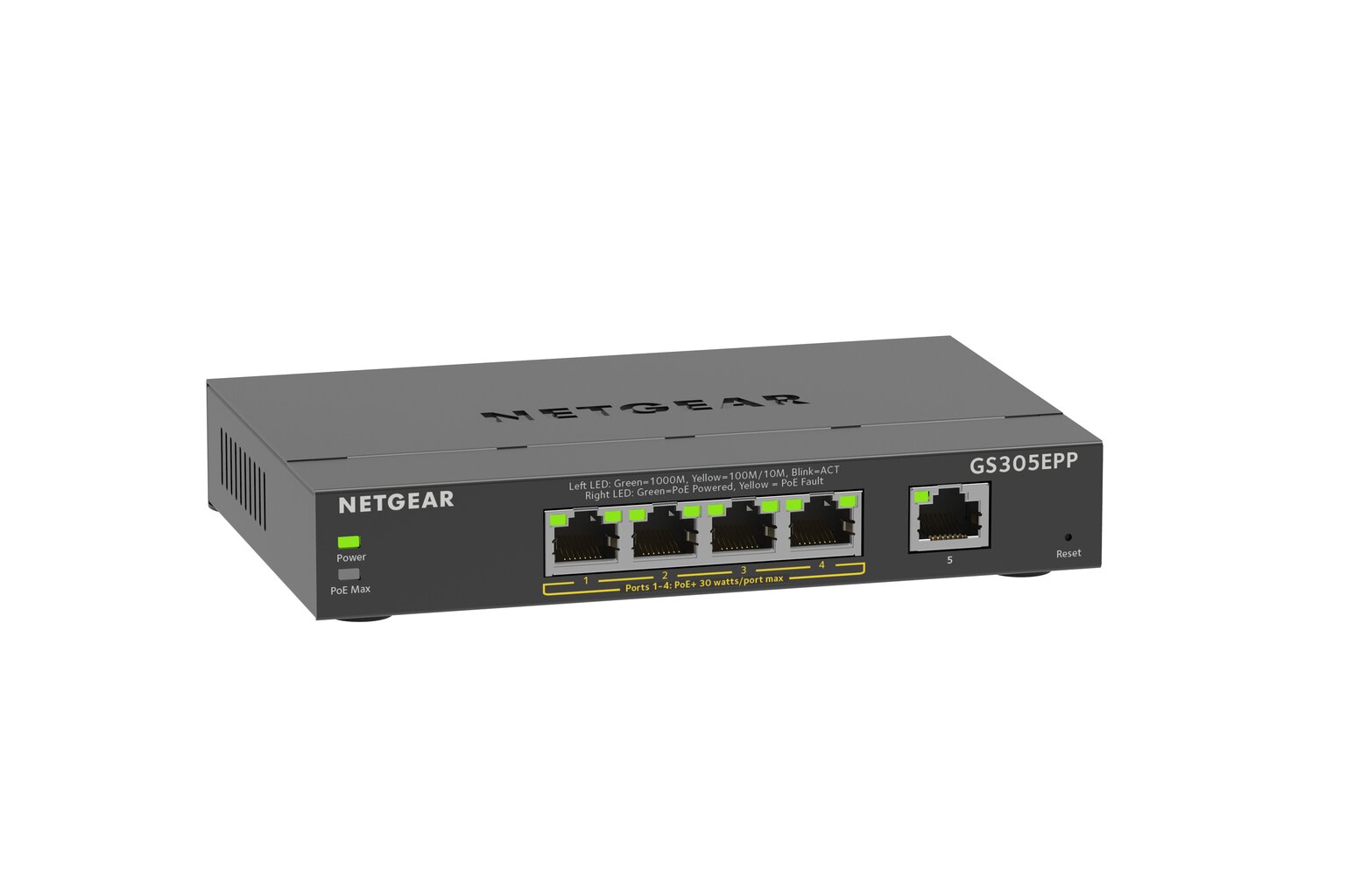 Netgear GS305EPP Managed L2/L3 kaina ir informacija | Komutatoriai (Switch) | pigu.lt