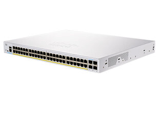 Сетевой коммутатор Cisco CBS350-48FP-4G-EU, управляемый L2/L3 Gigabit Ethernet (10/100/1000), серебристый цена и информация | Коммутаторы (Switch) | pigu.lt