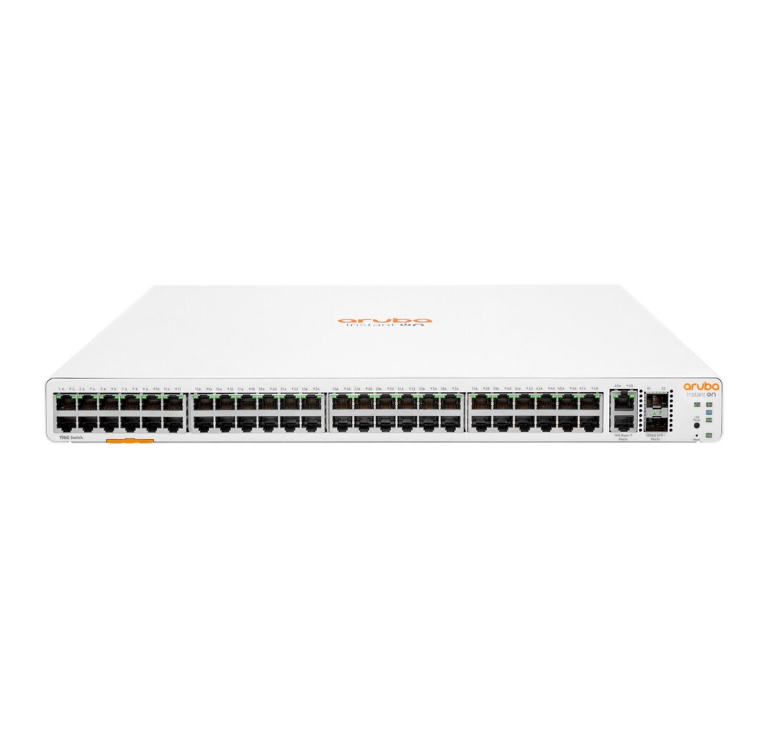 Hewlett Packard Enterprise Aruba Instant On 1960 48G 2XGT 2SFP+ Managed L2+ Gigabit Ethernet (10/100/1000) 1U White kaina ir informacija | Komutatoriai (Switch) | pigu.lt