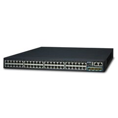 PLANET SGS-6341-48T4X network switch Managed L3 Gigabit Ethernet (10/100/1000) 1U Black цена и информация | Коммутаторы (Switch) | pigu.lt