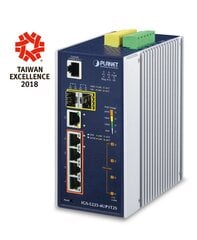 PLANET IGS-5225-4UP1T2S network switch Managed L2+ Gigabit Ethernet (10/100/1000) Power over Ethernet (PoE) Blue, Silver kaina ir informacija | Komutatoriai (Switch) | pigu.lt