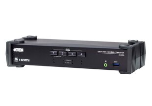 Jungiklis Aten 4-Port USB 3.0 4K HDMI KVMP™ kaina ir informacija | Elektros jungikliai, rozetės | pigu.lt