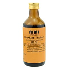 Ajurvedinis masažo aliejus Chukkadi Thailam Nimi Ayurveda, 200 ml kaina ir informacija | Eteriniai, kosmetiniai aliejai, hidrolatai | pigu.lt