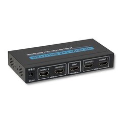 Qoltec HDMI 1x4 цена и информация | Адаптеры, USB-разветвители | pigu.lt