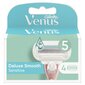 Skustuvo galvutės Gillette Venus Deluxe Smooth Sensitive, 4 vnt. цена и информация | Skutimosi priemonės ir kosmetika | pigu.lt