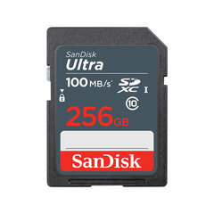 SanDisk Ultra memory card 256 GB SDXC UHS-I Class 10 цена и информация | Карты памяти для фотоаппаратов, камер | pigu.lt