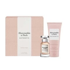 Rinkinys Abercrombie & Fitch Authentic moterims: kvapusis vanduo EDP, 50 ml + kūno losjonas, 200 ml kaina ir informacija | Parfumuota kosmetika moterims | pigu.lt