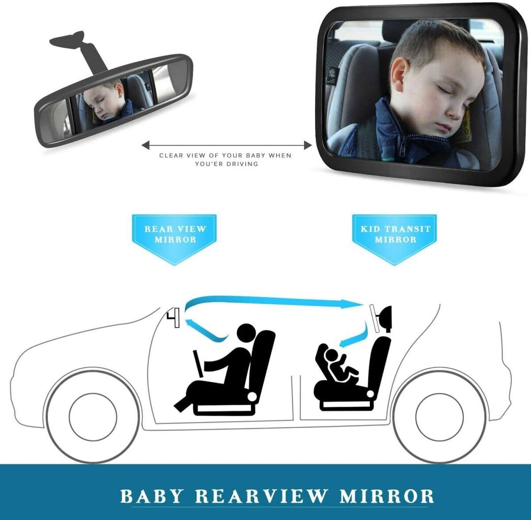 Vaiko stebėjimo veidrodėlis automobilyje Zoogi Seat Mirror 40072 цена и информация | Auto reikmenys | pigu.lt