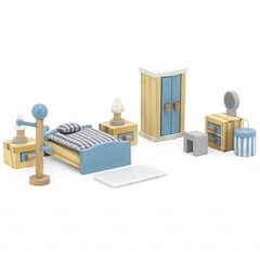 Набор мебели для кукольного домика Viga PolarB, спальня цена и информация | Игрушки для девочек | pigu.lt