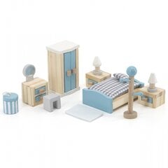 Набор мебели для кукольного домика Viga PolarB, спальня цена и информация | Игрушки для девочек | pigu.lt