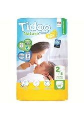 Tidoo Nature Newborn Art.142567  Экологические подгузники S размер  3-6 кг, 58 шт цена и информация | Подгузники | pigu.lt