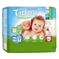 Sauskelnės Tidoo Nature, 4 dydis, 24 vnt, 142569 kaina ir informacija | Sauskelnės | pigu.lt