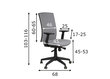 Biuro kėdė A2A KB-8922B, pilka kaina ir informacija | Biuro kėdės | pigu.lt