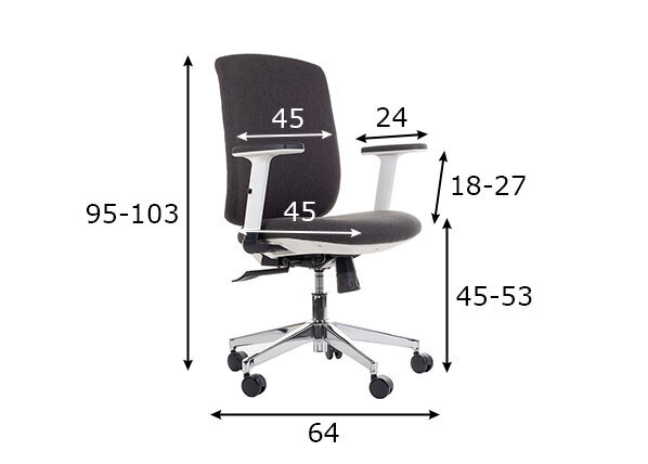 Biuro kėdė A2A ZN-605-W up. 26 kaina ir informacija | Biuro kėdės | pigu.lt