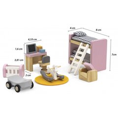 Комплект мебели для кукольного домика Viga PolarB, детская комната цена и информация | Игрушки для девочек | pigu.lt