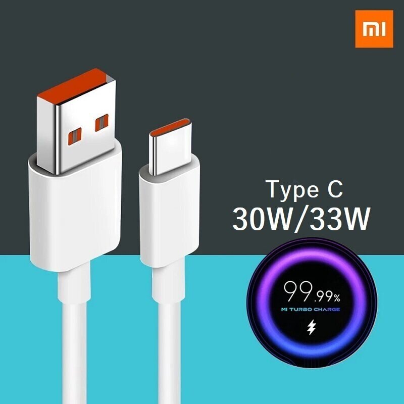 Xiaomi Turbo Charge, USB C, 1m kaina ir informacija | Laidai telefonams | pigu.lt