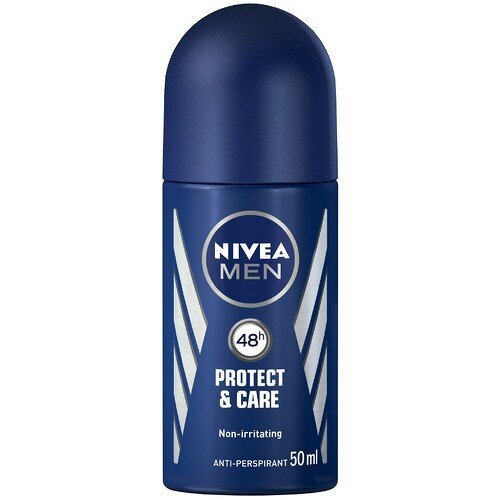 Rutulinis dezodorantas Nivea Protect & Care Roll-on Antiperspirant for Men, 50ml kaina ir informacija | Dezodorantai | pigu.lt