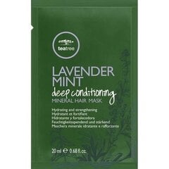 Plaukų kaukė Paul Mitchell Tea Tree Lavender Mint Deep Conditioning Mineral Hair Mask 6 x 20 ml kaina ir informacija | Priemonės plaukų stiprinimui | pigu.lt