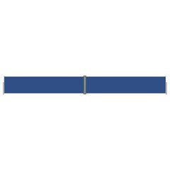 vidaXL Ištraukiama šoninė pertvara, mėlynos spalvos, 140x1200cm цена и информация | Зонты, маркизы, стойки | pigu.lt
