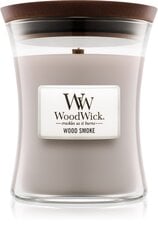 WoodWick ароматическая свеча Wood Smoke, 85 г цена и информация | Подсвечники, свечи | pigu.lt