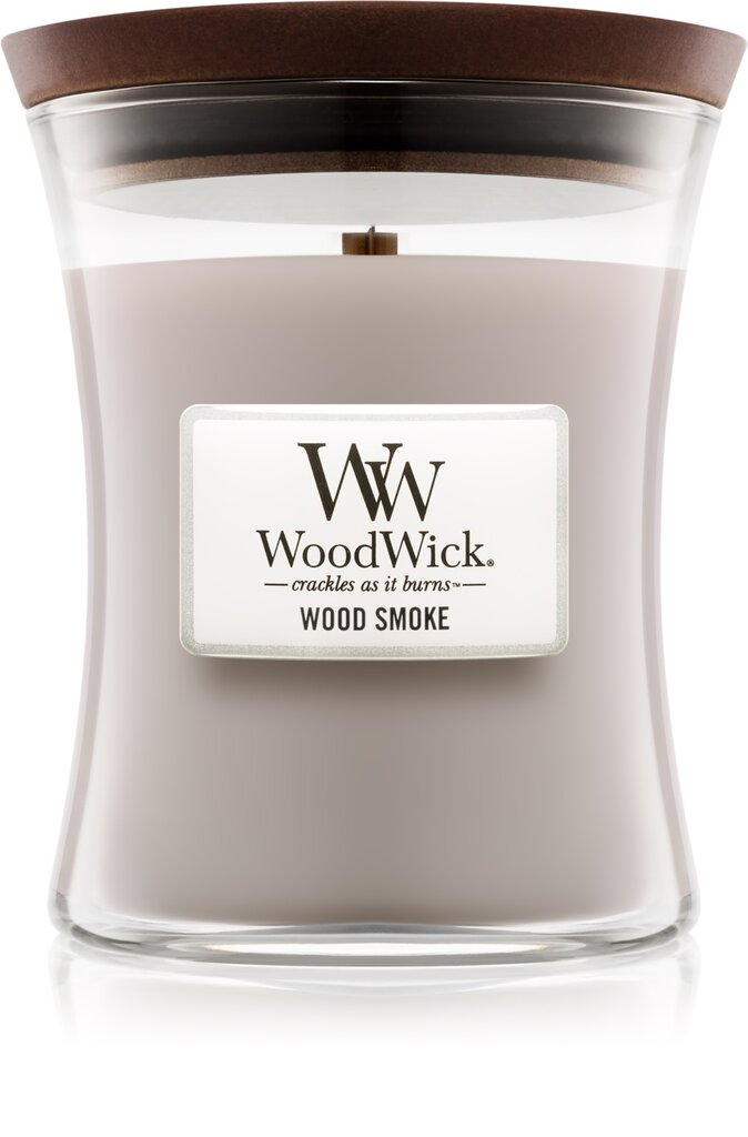 WoodWick kvapioji žvakė Wood Smoke, 85 g цена и информация | Žvakės, Žvakidės | pigu.lt