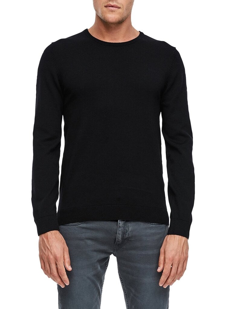 Vyriškas megztinis s.Oliver, juodos spalvos цена и информация | Megztiniai vyrams | pigu.lt