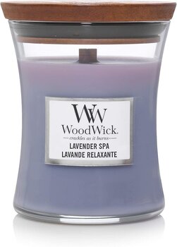 WoodWick kvapioji žvakė Lavender Spa, 85 g kaina ir informacija | Žvakės, Žvakidės | pigu.lt
