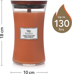 WoodWick ароматическая свеча Caramel Toasted Sesame Vase, 609 г цена и информация | Подсвечники, свечи | pigu.lt