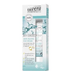 Paakių kremas Lavera Basis Sensitiv Q10 Anti-Ageing, 15ml цена и информация | Сыворотки, кремы для век | pigu.lt