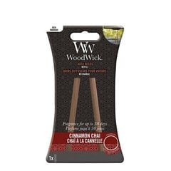 WoodWick Auto Reeds Refill Cinnamon Chai - Replacement car incense sticks kaina ir informacija | Salono oro gaivikliai | pigu.lt