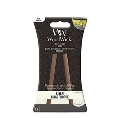 WoodWick Auto Reeds Refill Linen (linen) - Replacement car incense sticks цена и информация | Освежители воздуха для салона | pigu.lt