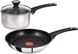 Набор сковородок Tefal ‎B125SA44, нержавеющая сталь цена и информация | Cковородки | pigu.lt